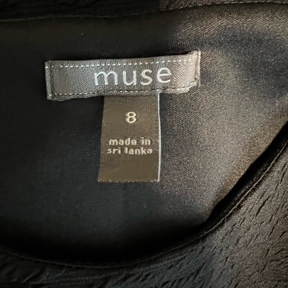 Muse Chic Black Women's Dress Women’s Size 8 Sleeveless Fitted - Picture 7 of 7